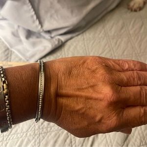 Kate Spade silver faux diamond bracelet bangle style